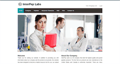 Desktop Screenshot of interpeplabs.com