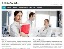 Tablet Screenshot of interpeplabs.com